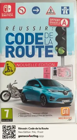 Réussir: Code de la Route Nintendo Switch, PAL box front