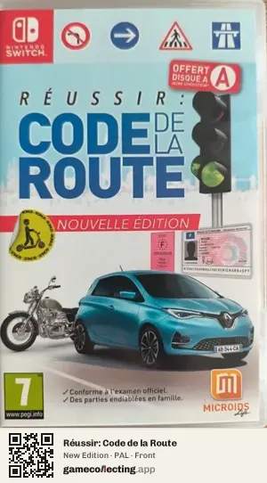 Réussir: Code de la Route Nintendo Switch, PAL box front