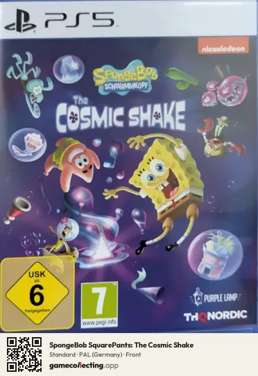 SpongeBob SquarePants: The Cosmic Shake PlayStation 5, Germany box front