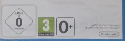 Wii Fit U, the USK square on its front