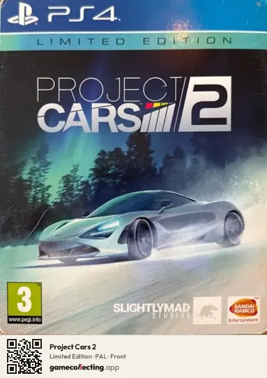 Project Cars 2 PlayStation 4, PAL box front