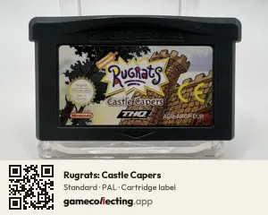 Rugrats: Castle Capers Game Boy Advance, PAL cartridge label