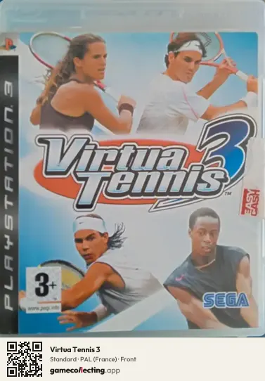 Virtua Tennis 3 PlayStation 3, France box front