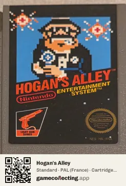 Hogan's Alley Nintendo Entertainment System, PAL cartridge label