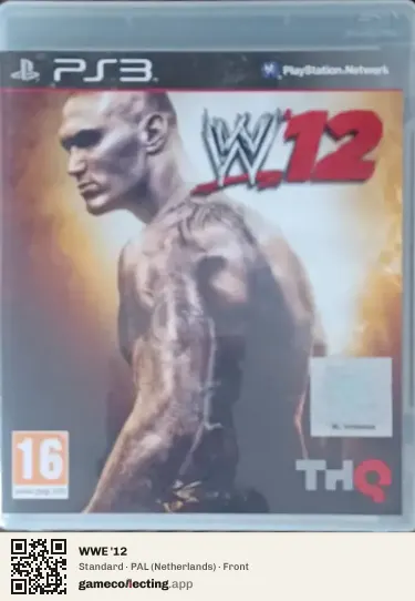 WWE '12 PlayStation 3, Netherlands box front