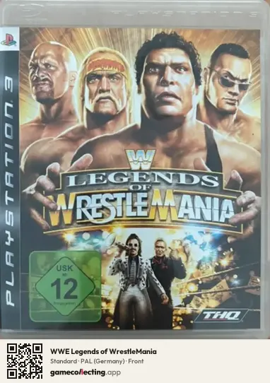 WWE Legends of WrestleMania PlayStation 3, Germany box front