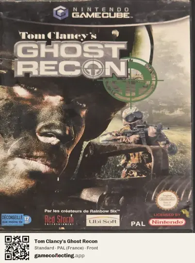 Tom Clancy's Ghost Recon Nintendo GameCube, France box front