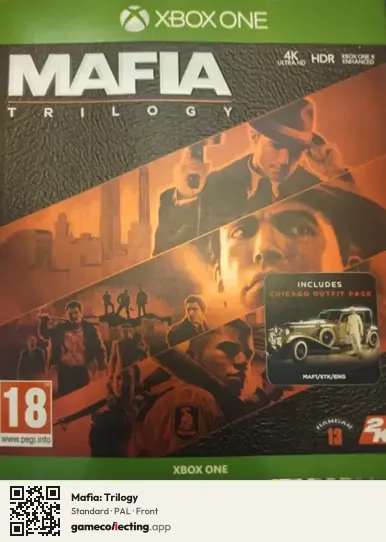 Mafia: Trilogy Xbox One, PAL box front