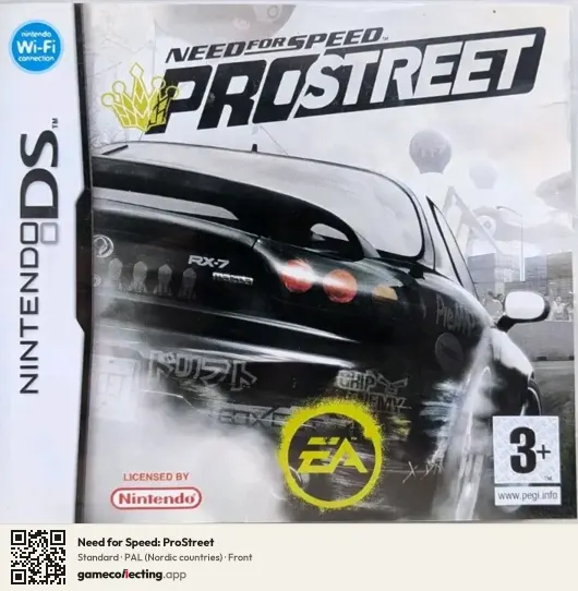 Need for Speed: ProStreet Nintendo DS, Nordic countries box front