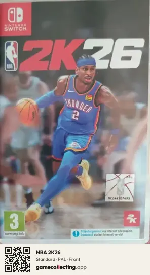 NBA 2K26 Nintendo Switch, PAL box front