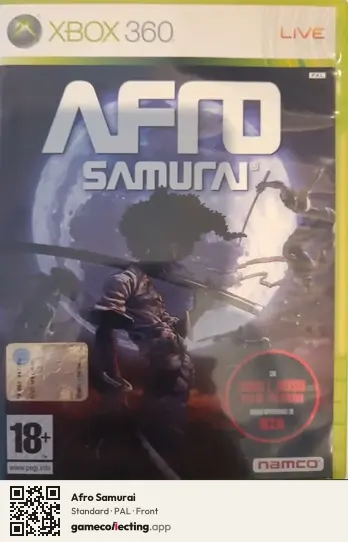 Afro Samurai Xbox 360, PAL box front