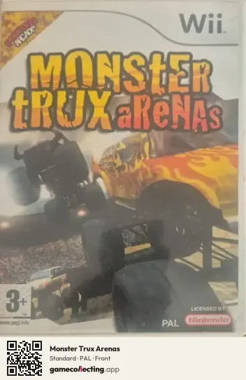 Monster Trux Arenas Nintendo Wii, PAL box front