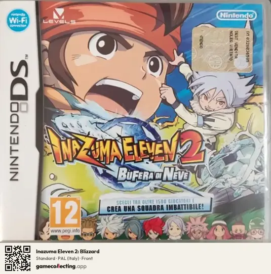Inazuma Eleven 2: Blizzard Nintendo DS, Italy box front