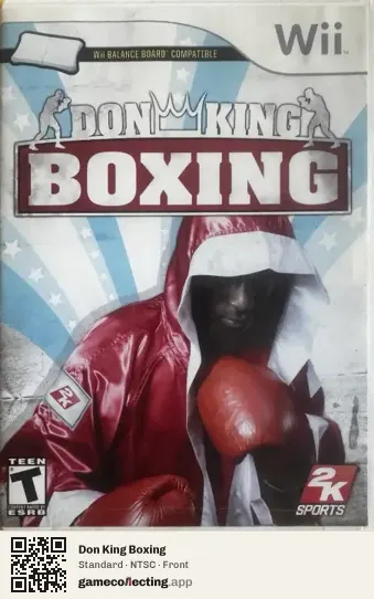 Don King Boxing Nintendo Wii, NTSC box front