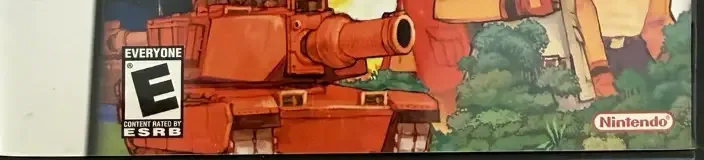 Advance Wars: Dual Strike, the ESRB box on its front