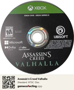 Assassin's Creed Valhalla Xbox One, NTSC disc