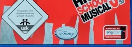 Disney Sing It: High School Musical 3: Senior Year, the USK square on its front
