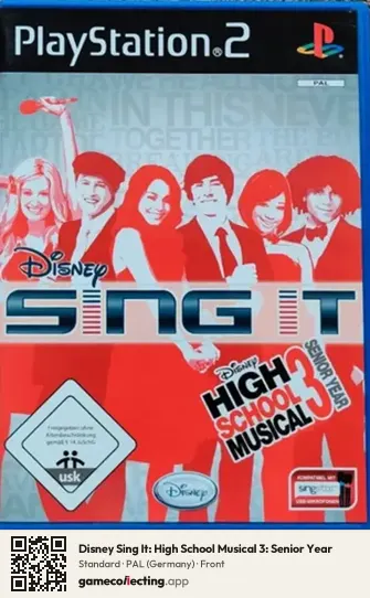 Disney Sing It: High School Musical 3: Senior Year PlayStation 2, Germany box front
