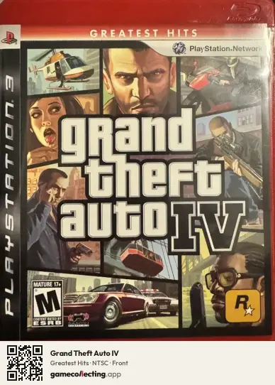 Grand Theft Auto IV PlayStation 3, NTSC box front