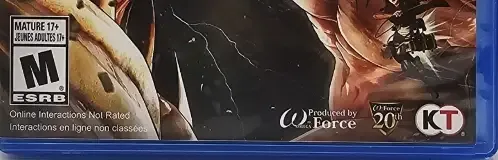 Attack on Titan 2, the ESRB box on its front
