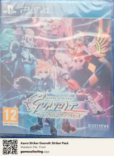 Azure Striker Gunvolt: Striker Pack PlayStation 4, PAL box front