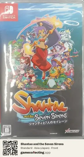 Shantae and the Seven Sirens Nintendo Switch, Asia box front
