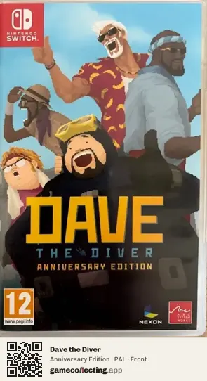 Dave the Diver Nintendo Switch, PAL box front