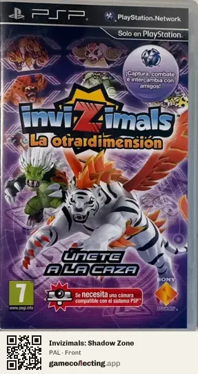 Invizimals: Shadow Zone PlayStation Portable, PAL box front