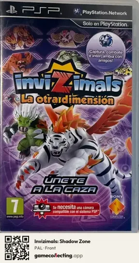 Invizimals: Shadow Zone PlayStation Portable, PAL box front