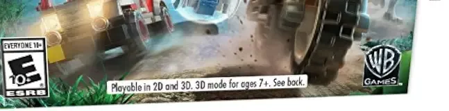 LEGO Jurassic World, the ESRB box on its front