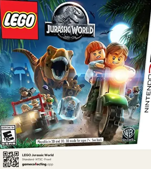 LEGO Jurassic World Nintendo 3DS, NTSC box front