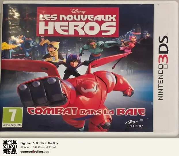 Big Hero 6: Battle in the Bay Nintendo 3DS, France box front
