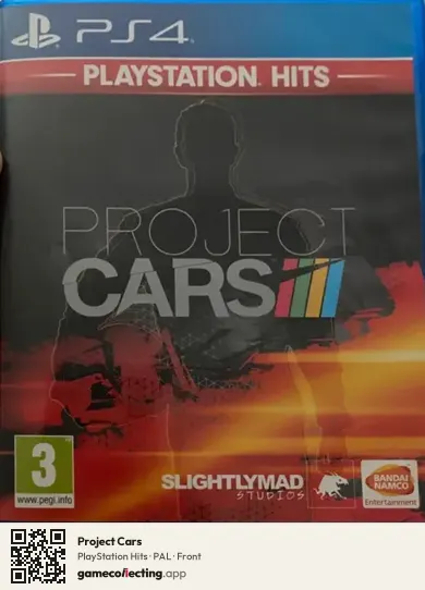 Project Cars PlayStation 4, PAL box front