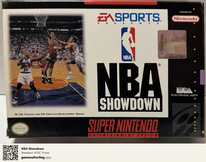 NBA Showdown Super Nintendo Entertainment System, NTSC box front