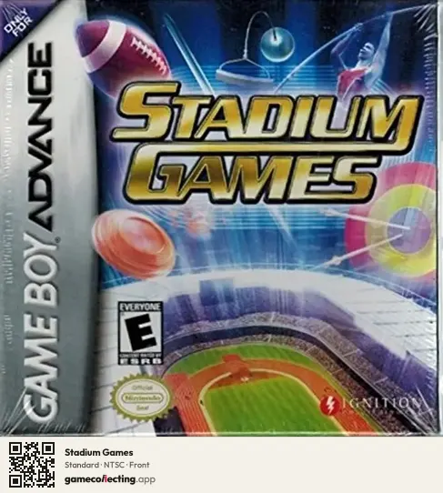 Stadium Games Game Boy Advance, NTSC box front