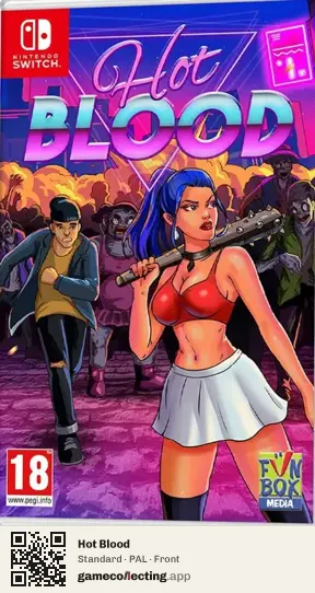 Hot Blood Nintendo Switch, PAL box front