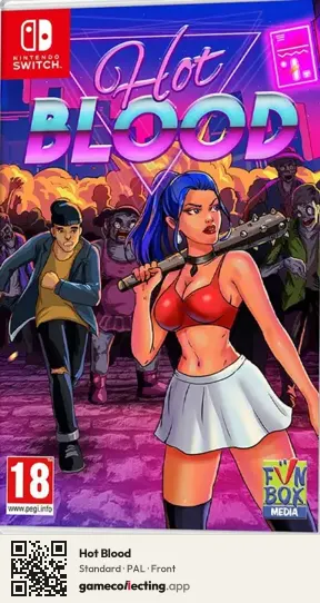 Hot Blood Nintendo Switch, PAL box front