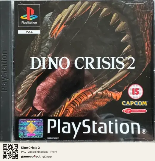 Dino Crisis 2 PlayStation, United Kingdom box front