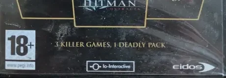 Hitman Trilogy, the PEGI square on its front