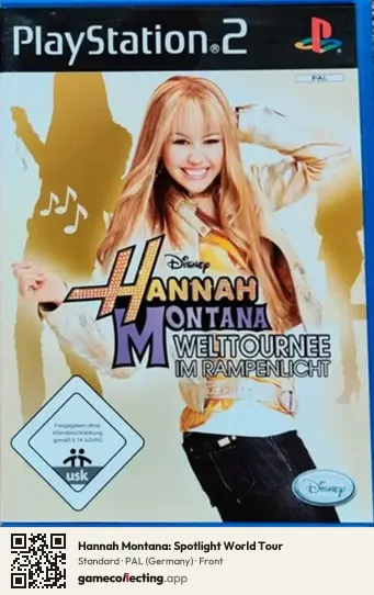 Hannah Montana: Spotlight World Tour PlayStation 2, Germany box front