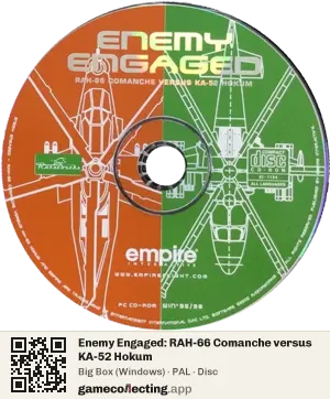 Enemy Engaged: RAH-66 Comanche versus KA-52 Hokum Computer, PAL disc