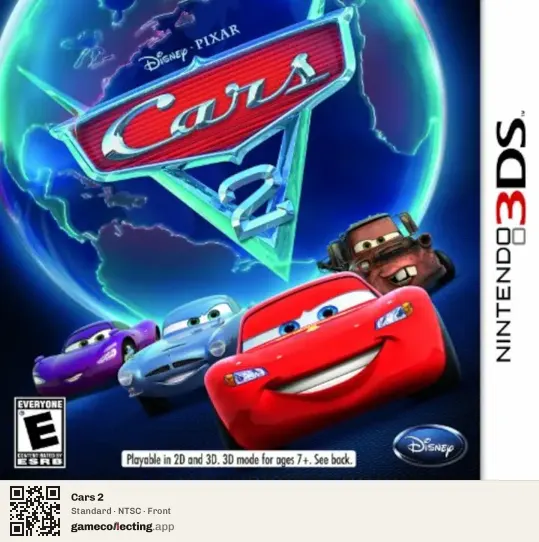 Cars 2 Nintendo 3DS, NTSC box front