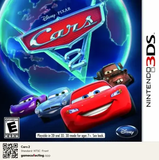 Cars 2 Nintendo 3DS, NTSC box front