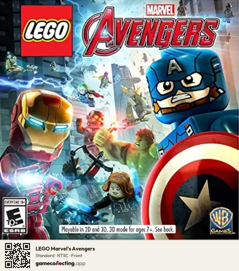 LEGO Marvel's Avengers Nintendo 3DS, NTSC box front