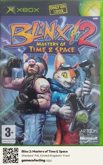 Blinx 2: Masters of Time & Space Xbox, United Kingdom box front
