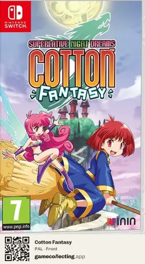 Cotton Fantasy Nintendo Switch, PAL box front