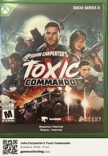 John Carpenter's Toxic Commando Xbox Series X, NTSC box front
