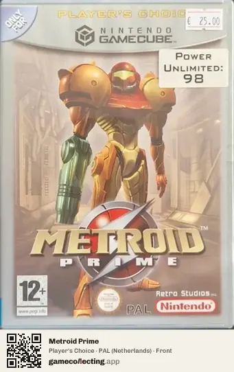 Metroid Prime Nintendo GameCube, Netherlands box front