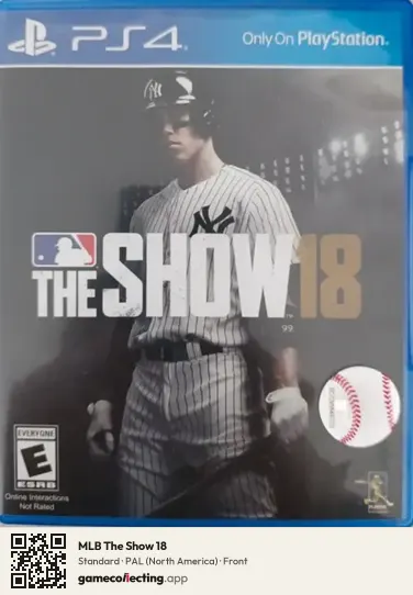 MLB The Show 18 PlayStation 4, North America box front