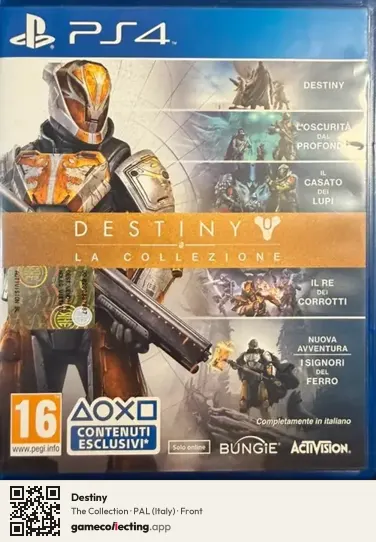 Destiny PlayStation 4, Italy box front